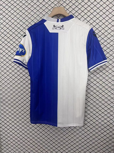 Fans Version 2025-2026 Blackburn Rovers Home Soccer Jersey Football Shirt