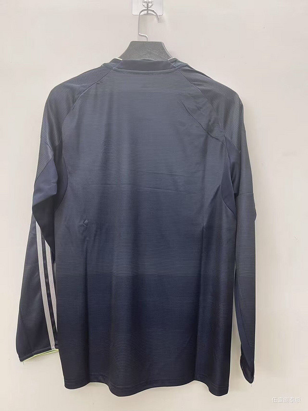 Long Sleeve Fan Version 2025-2026 Real Madrid Away Soccer Jersey Real Football Shirt