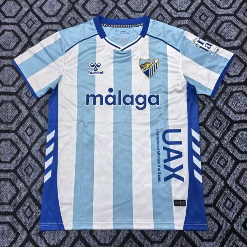Fan Version 2025-2026 Malaga Home Soccer Jersey Football Shirt