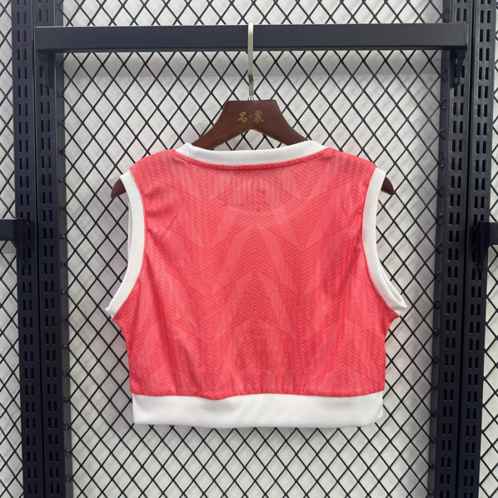 Women 2025-2026 Barcelona Pink Soccer Yoga Vest Girl Football Jersey