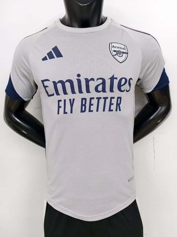 Player Version 2025-2026 Arsenal Grey Footbal Training Shirt Soccer Jersey