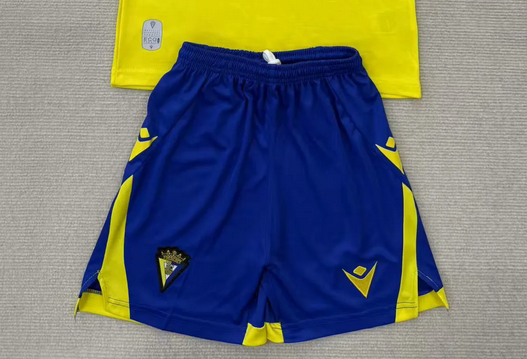 Fan Version 2025-2026 Cadiz Home Soccer Shorts Football Shorts