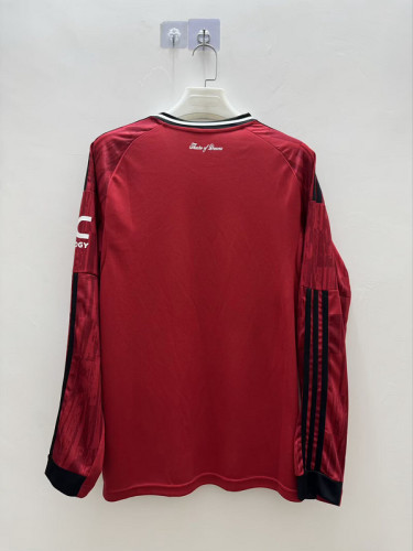 Long Sleeve Fan Version 2025-2026 Manchester United Home Soccer Jersey Man United Football Shirt