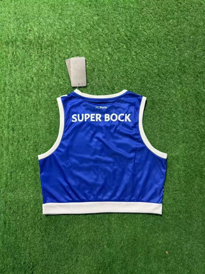 Women 2025-2026 Porto Home Soccer Yoga Vest Girl Football Jersey
