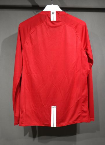Player Version Long Sleeve Retro Jersey 2007-2008 Manchester United Home Football Shirt Vintage Soccer Jersey