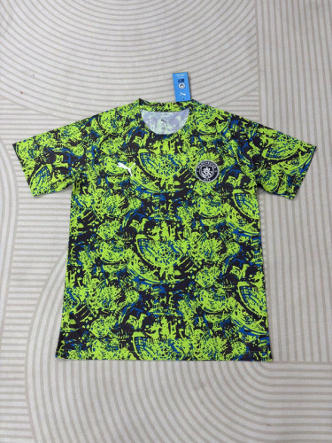Fan Version 2025-2026 Manchester City Green Soccer Training Jersey Man City Football Shirt