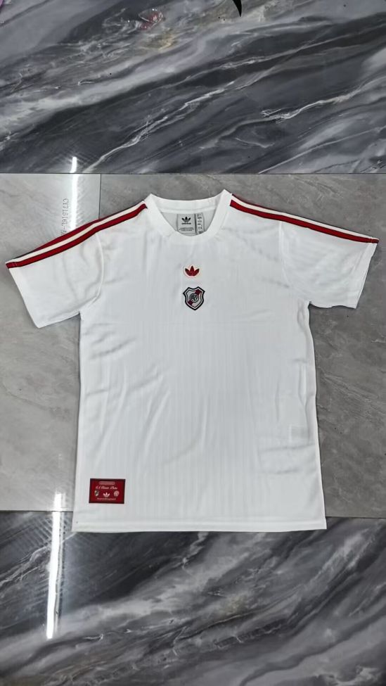Retor Model 2025-2026 River Plate White Soccer Training Jersey Football Shirt