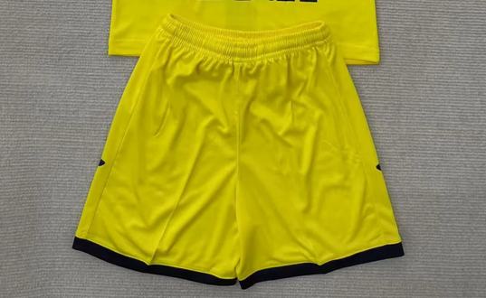 Fan Version 2025-2026 Villarreal Home Soccer Shorts Football Shorts