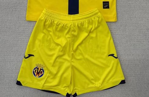 Fan Version 2025-2026 Villarreal Home Soccer Shorts Football Shorts