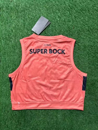 Women 2025-2026 Porto Away Pink Soccer Yoga Vest Girl Football Jersey