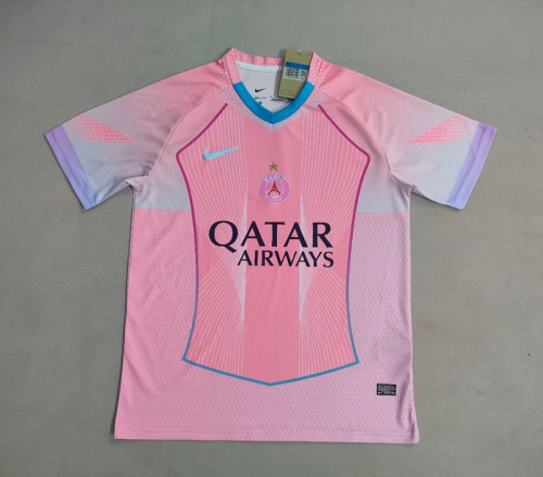Fans Version 2025-2026 PSG Pink Soccer Jersey Paris Football Maillot