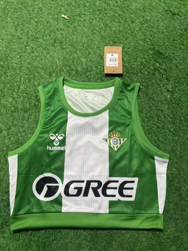 Women 2025-2026 Real Betis Home Soccer Yoga Vest Girl Football Jersey