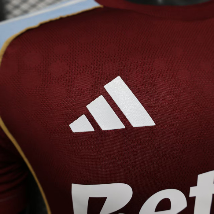 Player Version 2025-2026 Aston Villa Home Football Shirt Soccer Jersey