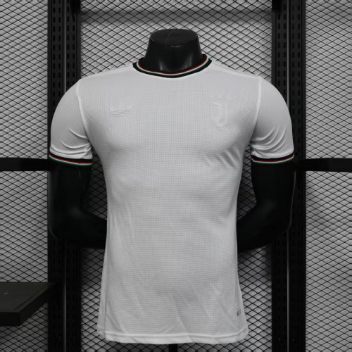 without Sponor Logo Maillot Juve Shirt Player Version Juventus 2025-2026 White Special Version Soccer Jersey Football Shirt