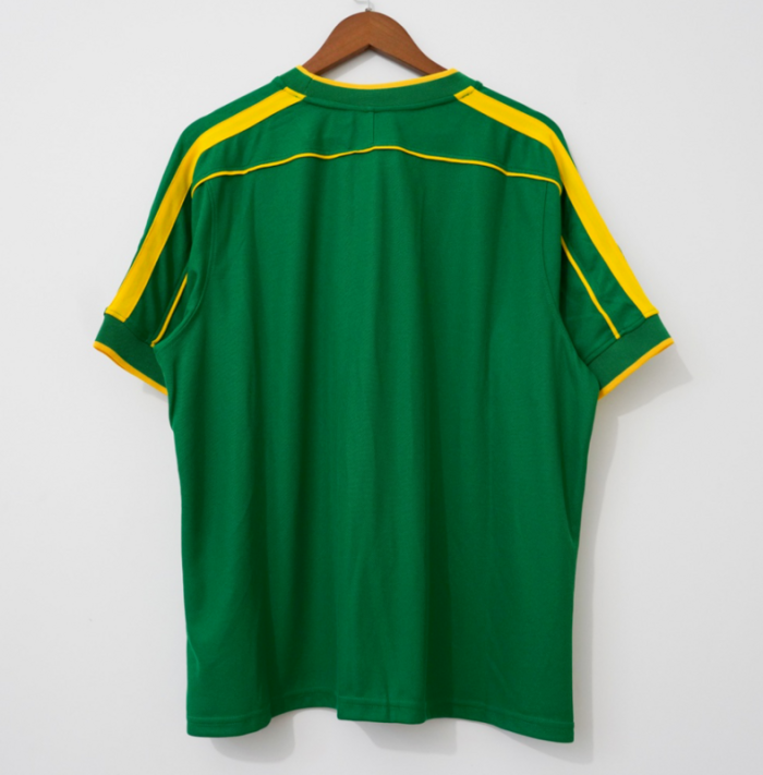 Retro Jersey 1998-2000 Brazil Third Away Green Soccer Jersey Vintage Brasil Camisetas de Futbol