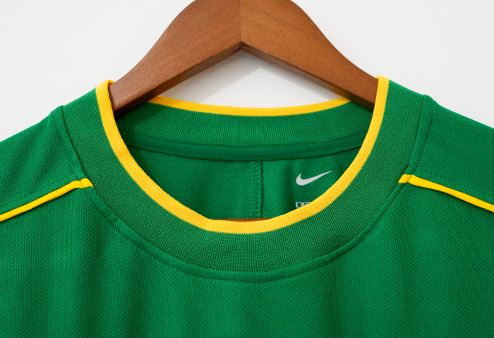 Retro Jersey 1998-2000 Brazil Third Away Green Soccer Jersey Vintage Brasil Camisetas de Futbol