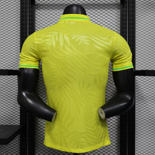 Player Version 2025 Brazil Yellow Special Edition Soccer Jersey Brasil Football Shirt