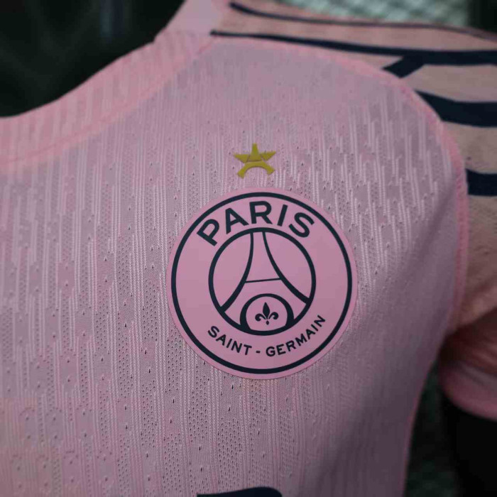 Player Version 2025-2026 PSG Pink Special Edition Soccer Jersey Football  Maillot