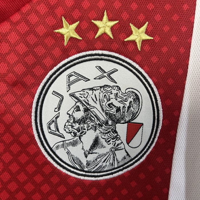 Fans Version 2025-2026 Ajax Home Soccer Jersey Football Shirt