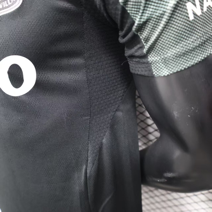 Player Version 2025-2026 Aston Villa Away Black Football Shirt Soccer Jersey