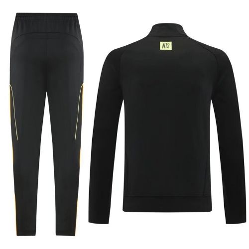 Adult 2025-2026 Arsenal Black Soccer Jacket and Long pants Football Tracksuit