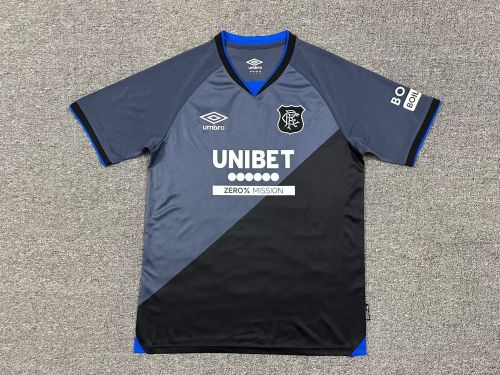 Fans Version 2025-2026 Queens Park Rangers Away Grey/Black Soccer Jersey Football Shirt