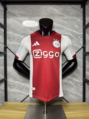 Player Version 2025-2026 Ajax Home Soccer Jersey Football Shirt