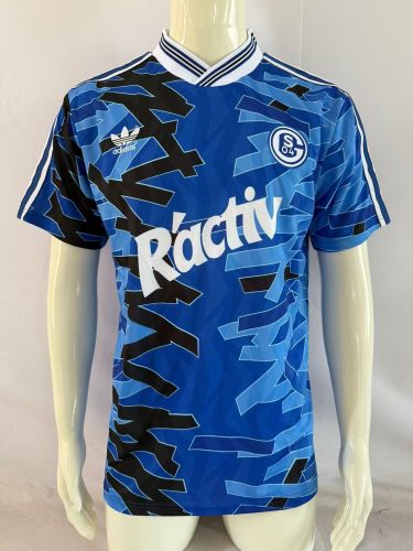 Retro Jersey 1992-1993 Schalke 04 Home Soccer Jersey Vintage Football Shirt