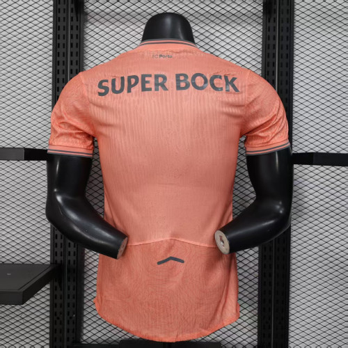 Player Version 2025-2026 Porto Away Pink Soccer Jersey Football Shirt