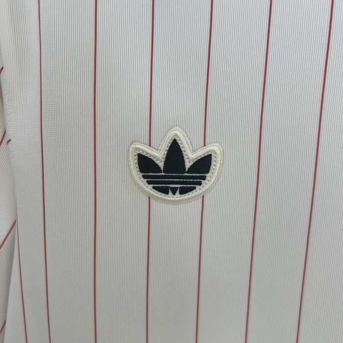 Fan Version 2025-2026 Benfica White/Red Lines Soccer Jersey Football Shirt