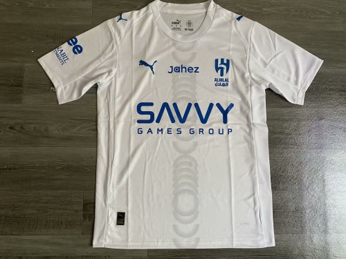 Fans Version 2025-2026 Al-Ittihad Away White Soccer Jersey Football Shirt