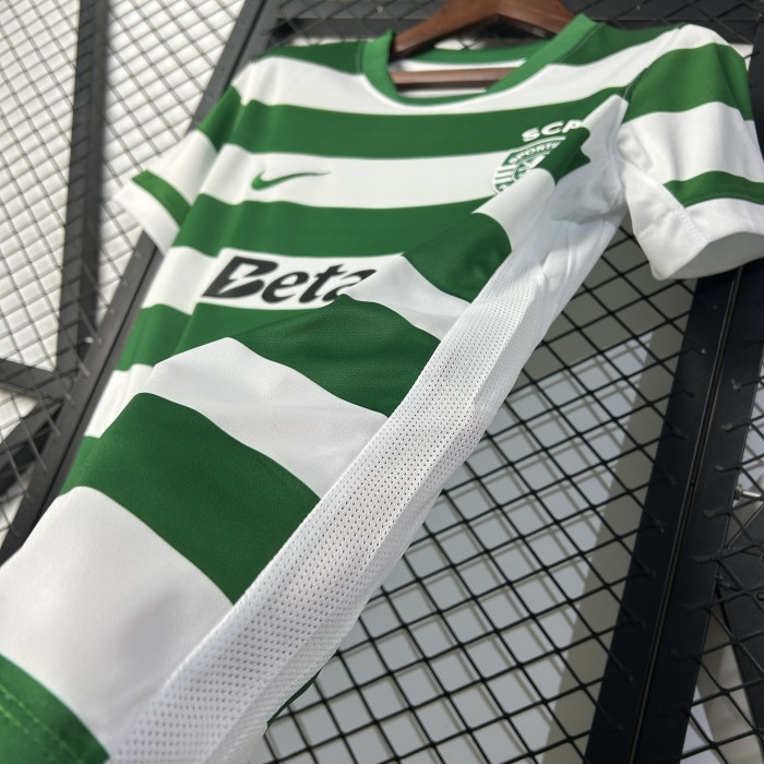 Women 2025-2026 Sporting Lisbon Home Soccer Jersey Girl Football Shirt