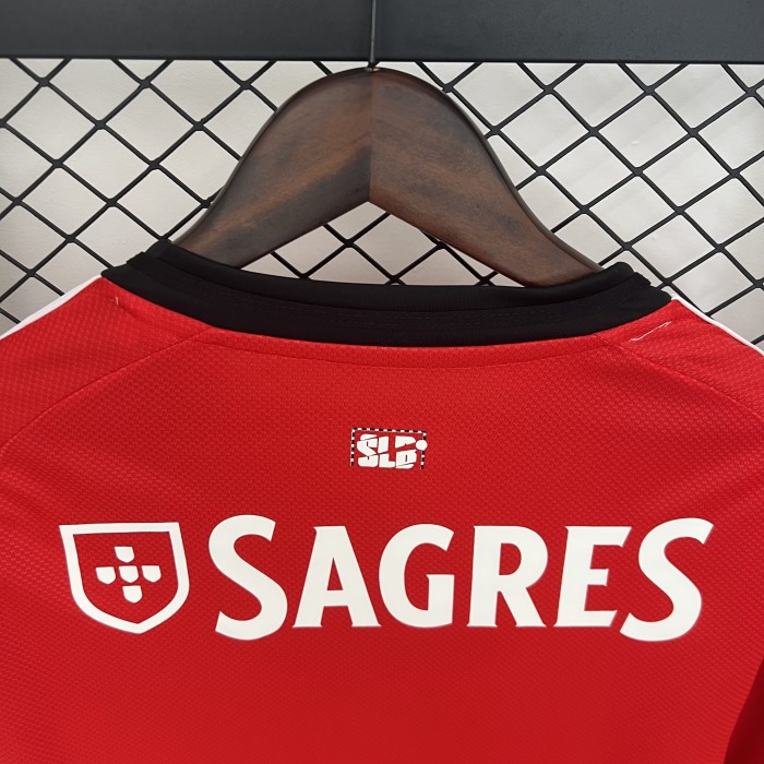 Long Sleeve Fan Version 2025-2026 Benfica Home Soccer Jersey Football Shirt