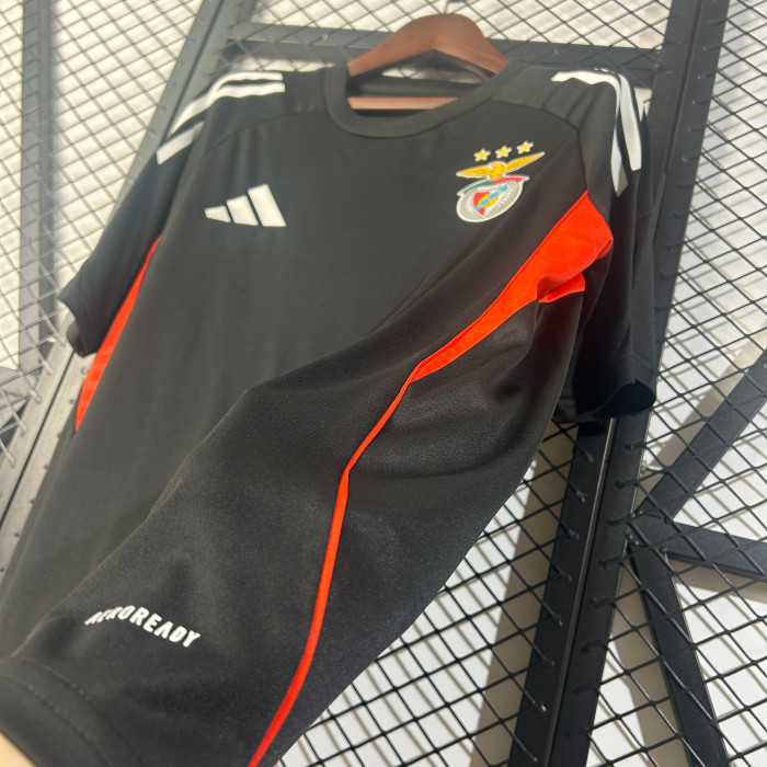 Fan Version 2025-2026 Benfica Black Soccer Training Jersey Football Shirt