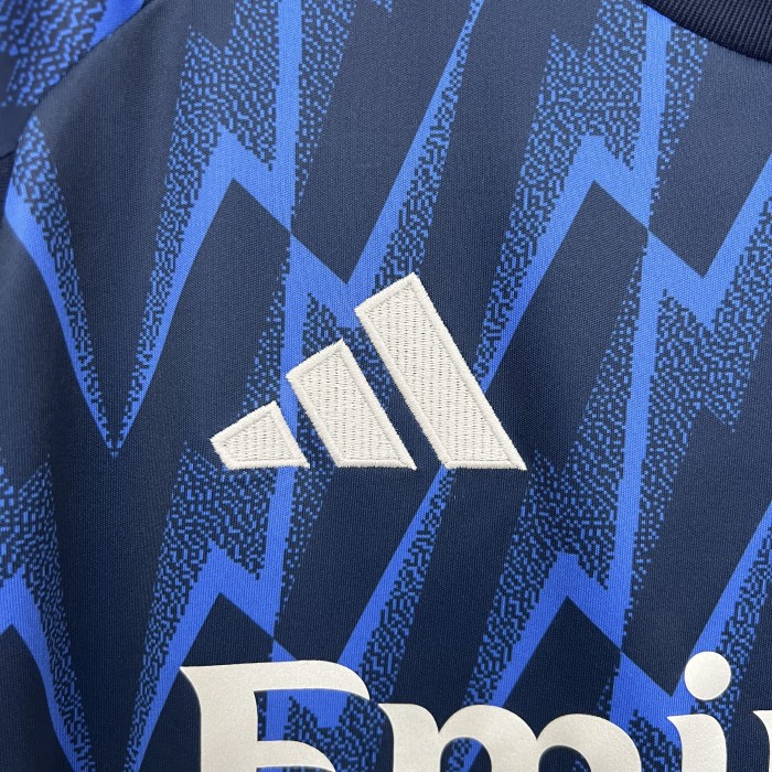 Fan Version Arsenal 2025-2026 Away Blue Soccer Jersey Football Shirt