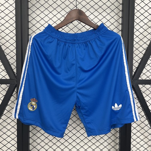 Fan Version 2025-2026 Real Madrid Third Away Blue Soccer Shorts Football Shorts