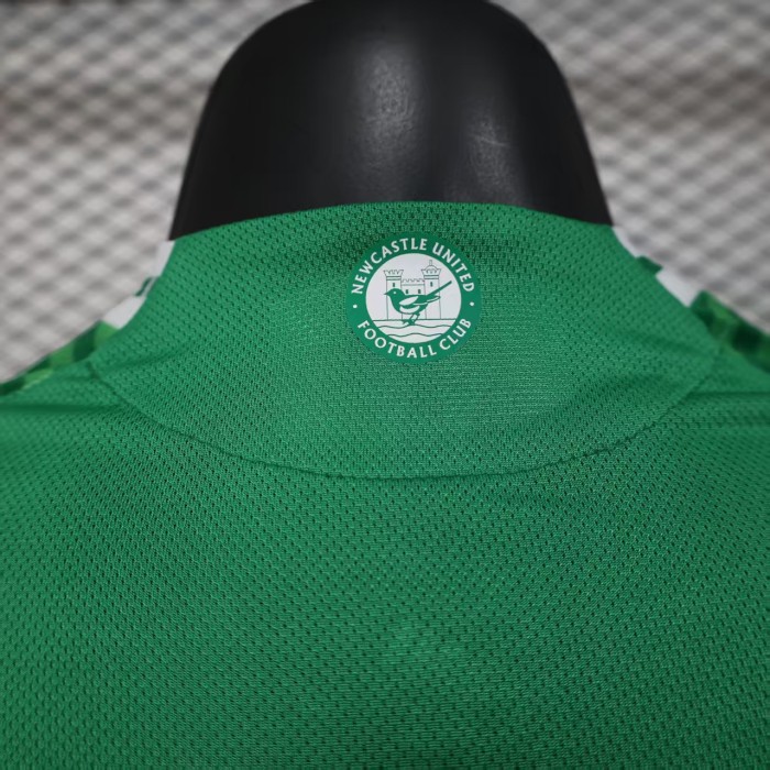 Player Version 2025-2026 Newcastle United Away Green Soccer Jersey Football Shirt