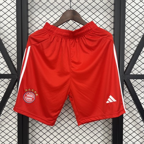 Fan Version 2025-2026 Bayern Munich Home Soccer Shorts