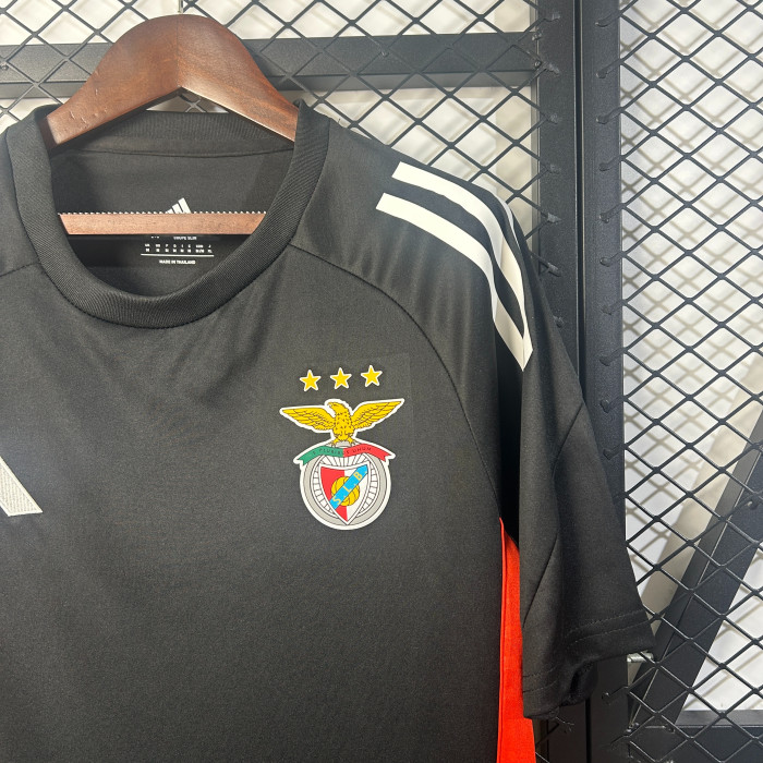 Fan Version 2025-2026 Benfica Black Soccer Training Jersey Football Shirt