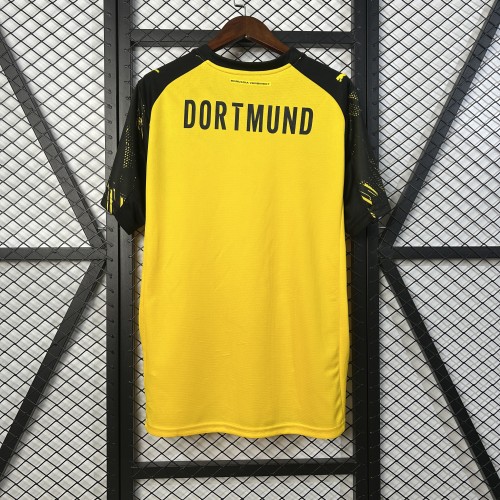 without Sponor Logo Fan Version 2025-2026 Borussia Dortmund Home Soccer Jersey BVB Football Shirt