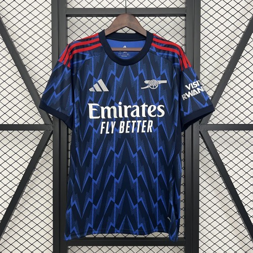 Fan Version Arsenal 2025-2026 Away Blue Soccer Jersey Football Shirt