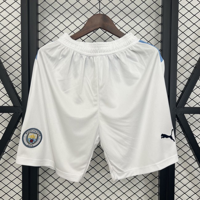 Fan Version 2025-2026 Manchester City Home Soccer Shorts Football Shorts
