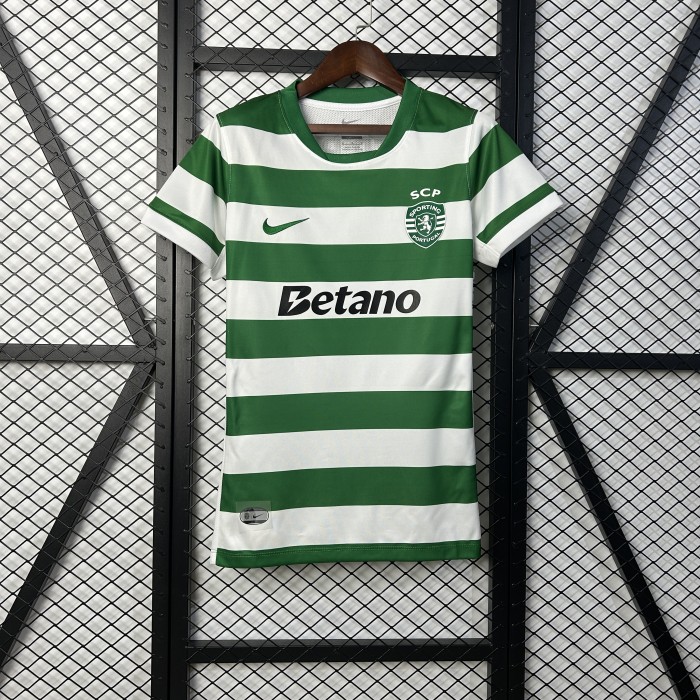 Women 2025-2026 Sporting Lisbon Home Soccer Jersey Girl Football Shirt