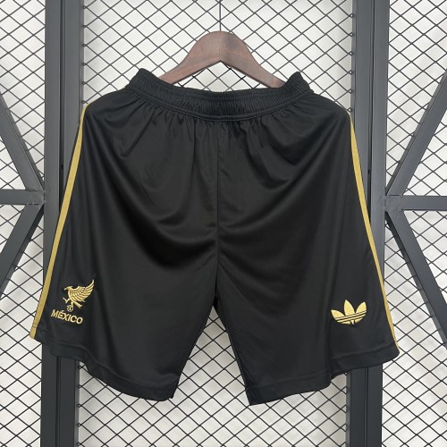 Fan Version 2025 Mexico Black Soccer Shorts Football Shorts