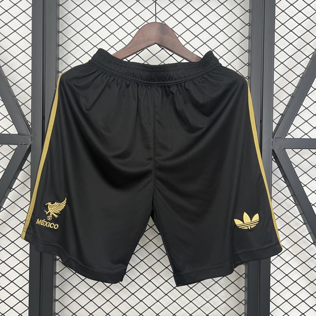 Fan Version 2025 Mexico Black Soccer Shorts Football Shorts