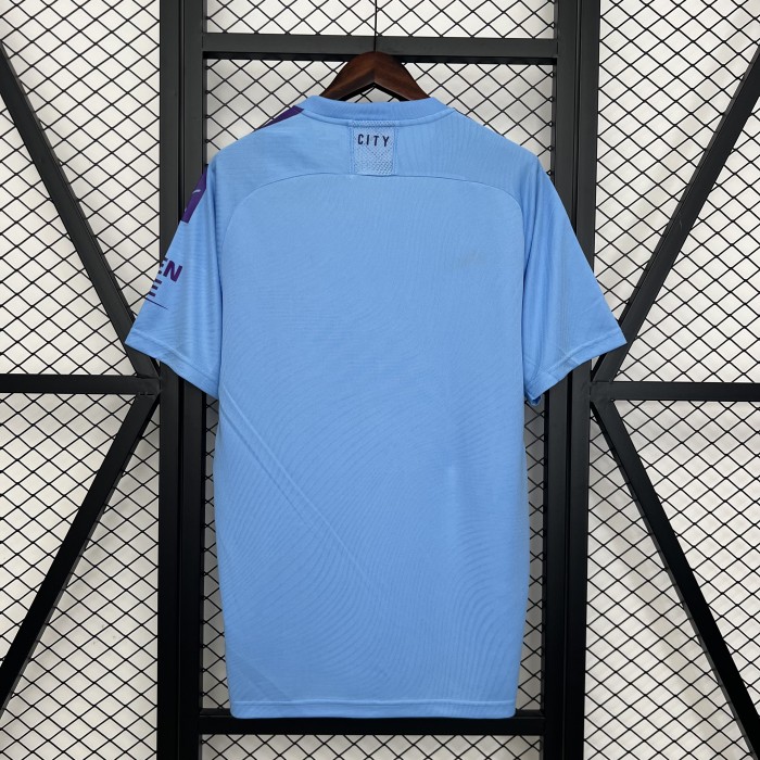 Retro Jersey 2019-2020 Manchester City Home Soccer Jersey Vintage Football Shirt