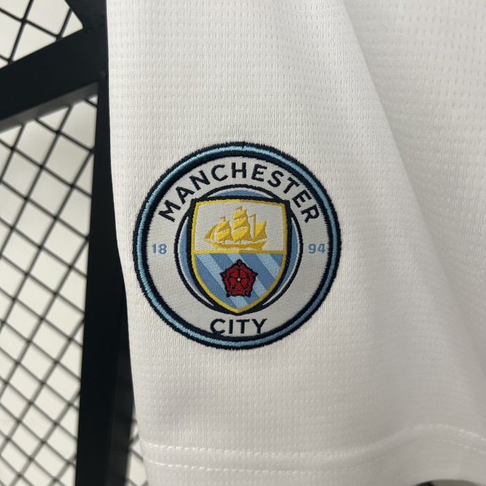 Fan Version 2025-2026 Manchester City Home Soccer Shorts Football Shorts