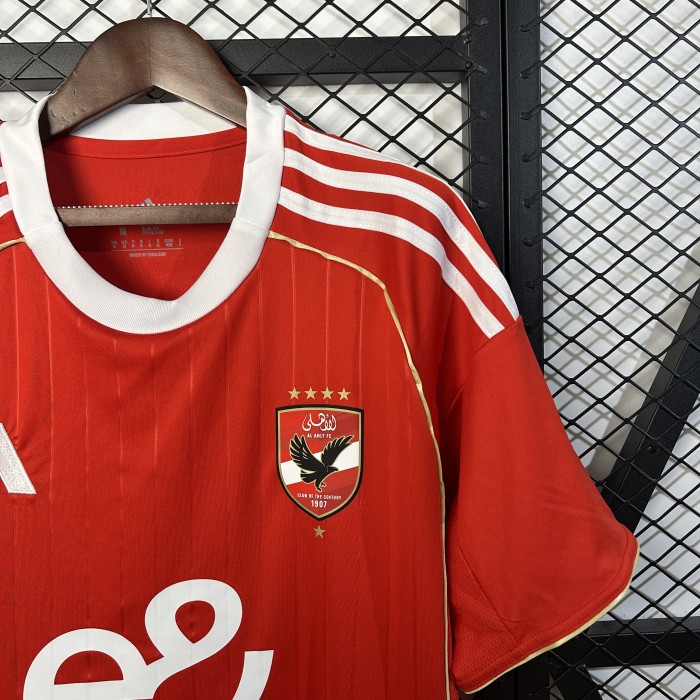 Fans Version 2025-2026 Al Ahly Home Soccer Jersey Football Shirt