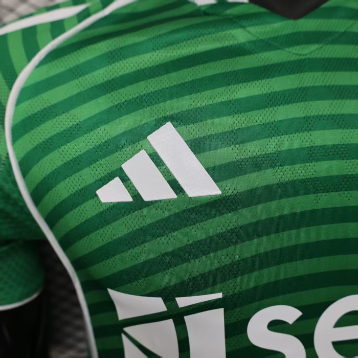 Player Version 2025-2026 Newcastle United Away Green Soccer Jersey Football Shirt
