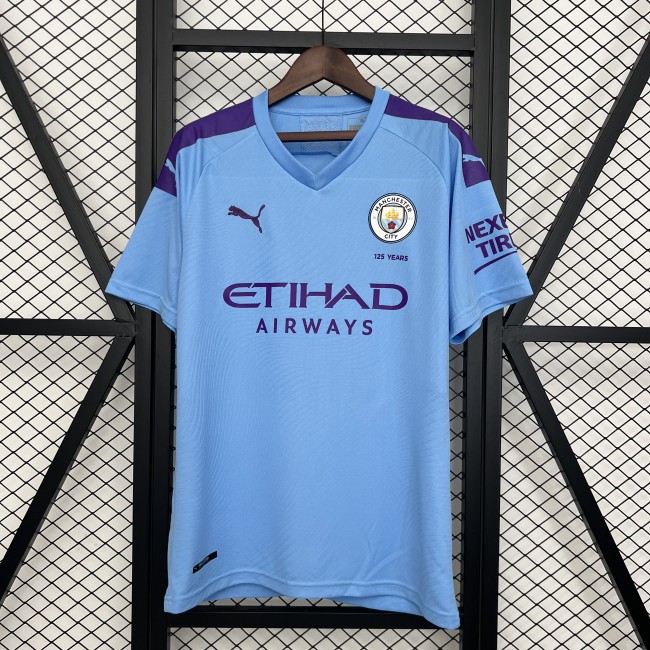 Retro Jersey 2019-2020 Manchester City Home Soccer Jersey Vintage Football Shirt